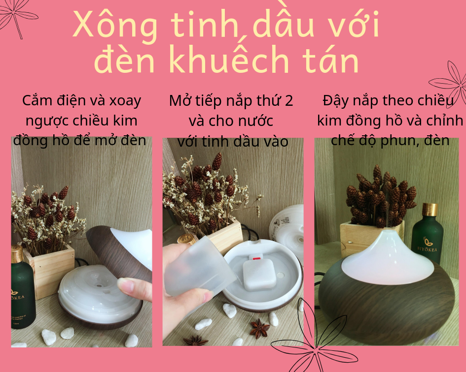 Đốt nến và cho nước ấm lên miệng đèn (1)